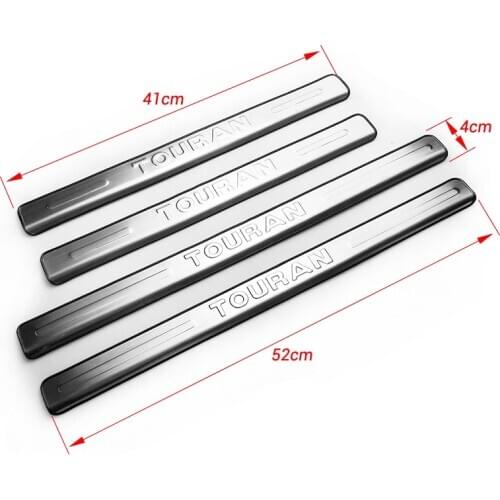 NEW Styling Car Exterior Scuff Plate Door Sill Trim Welcome Pedal for VW Touran 2003-2015 1T Car accessories