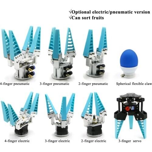 Newest 2kg Big Load Flexible Robot Claw Bionic Flexible Mechanical Finger Fruit Sorting Gripper Grab Adaptive Pneumatic Electric