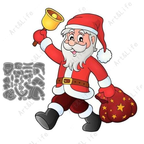 New Dies For 2021 Christmas Santa Claus Metal Cutting Dies Embossing Scrapbooking Stencil Craft Cut Dies For DIY Card Handmade