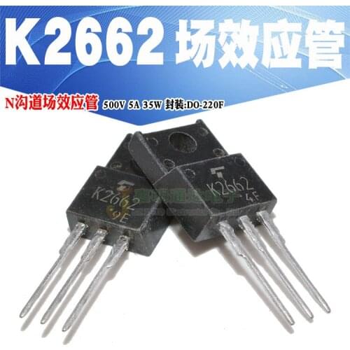 Original New 5pcs/ 2SK2662 K2662 TO-220F 500V