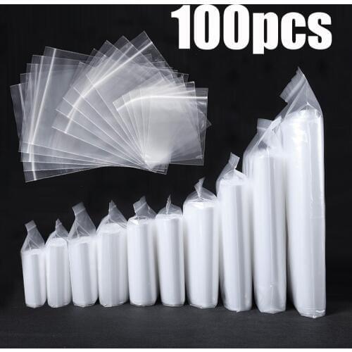 100pcs DIY Diamond Painting Tools Plastic Self Adhesive Bags 100pcs/lot Drills Glued Stone Storage Sealing Bag Craft Supplies