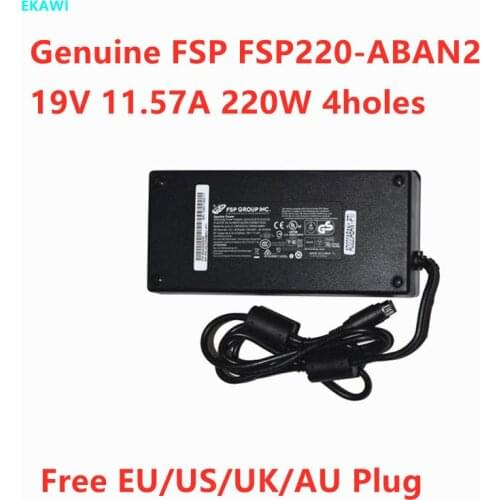 Genuine FSP FSP220-ABAN2 19V 11.57A 220W AC Adapter For PAR EVERSERV 7700 POS SYSTEM 4 holes FSP220-ABAN1 Power Supply Charger
