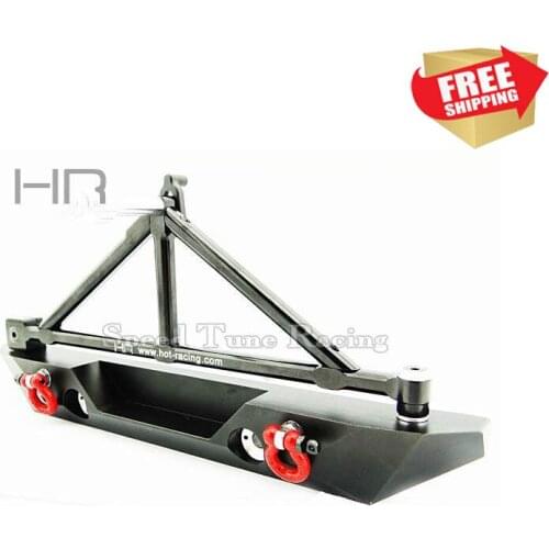 Radio control RC Axial SCX10 aluminum spare tire rack rear bumper option upgrade parts