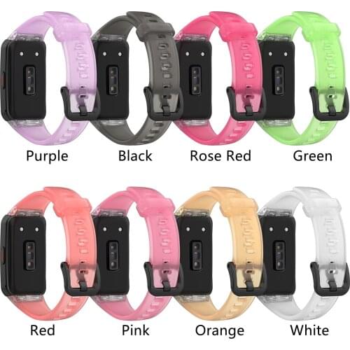 Watchband Bracelet Strap For Huawei Honor Band 6 Smart Watch Wrist Premium TPU Color Screen Fitness Tracker