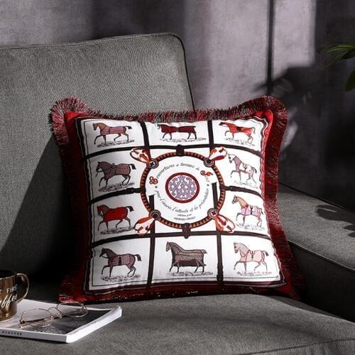 Luxury Fashion Velvet Double-Sided Printing Cushion Cover PillowCase Home Decorative Sofa Throw Pillows Living Room Chair Seat#a