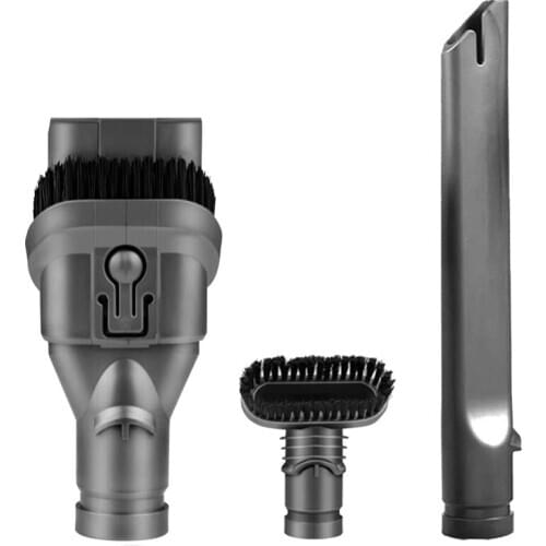 SANQ 4Piece Vacuum Cleaner Accessories Attachment Kit for Dyson DC35 44 DC58 V6 V7 V8 Compatible Washable Reusable Brush Head