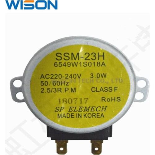 1 Pc Microwave Oven Synchronous Motor Tray Motor SSM-23H 6549W1S018A for lg Microwave Oven Parts Accessories