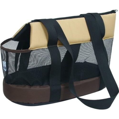 Mesh Dog Cat Single Shoulder Bags Summer Portable Breathable Dogs Handbag For Pets Outdoor Travel Puppy Kitten Carrier Bags