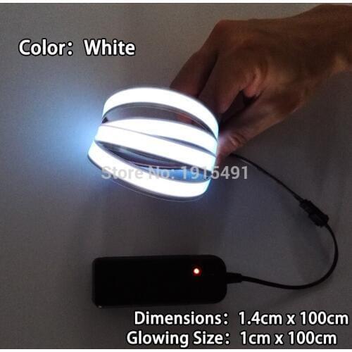 DC-3V Cell Boxes Drives+8 Colors Choice 1.4X100CM el tape el wire LED strip Neon for party car-Styling Interior decoration
