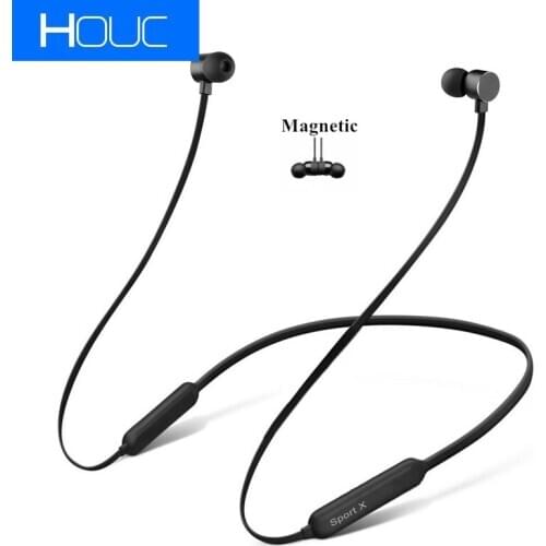 TCunPT Neckband 3D Stereo Bluetooth Earphone Sports Wireless Headphones Magnetic Bluetooth Headset for SAMSUNG IPhone Android