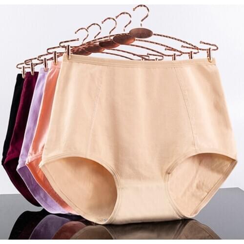 Women Girls Panties Mid Waist Cotton Briefs Multi-Color Female Panty Plus Size Breathable Underwear New