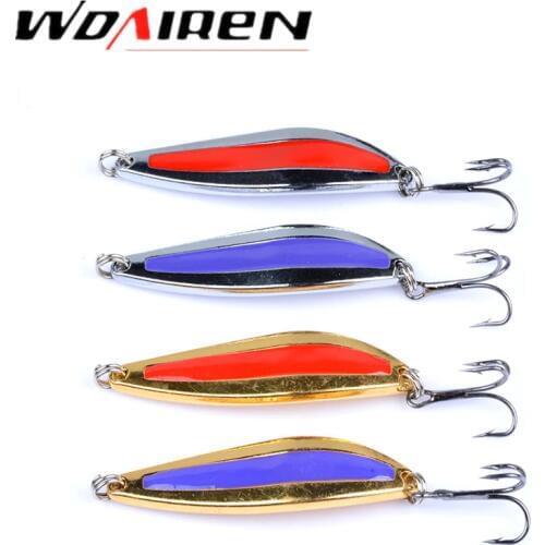 1Pcs Fishing Lures Wobbler Spinner Baits Spoons 7.5g Artificial Bass Hard Sequin Paillette Metal Steel Hook Tackle Lures