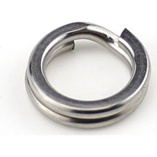 100pcs Stainless Steel Fishing Rings 5mm 8mm Flat Split Double Rings Fishing Accessories Carp Fishing Tools Double Loop