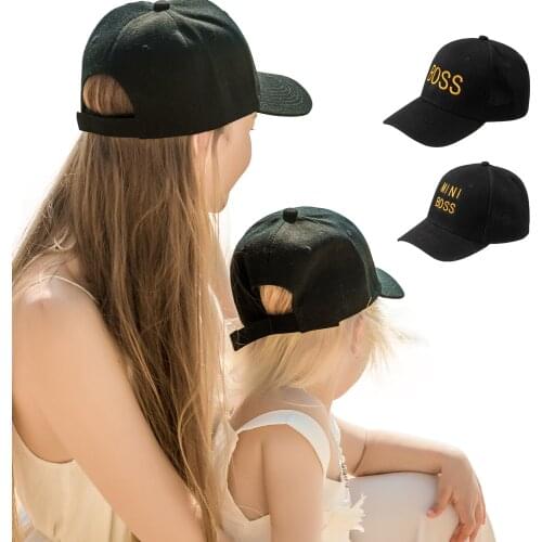 2021 New Embroidered Baseball Cap Parent Children Mom Cap Adjustable Baby Baseball Cap Four Seasons Leisure Childrens Hat