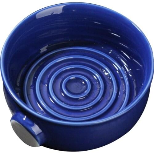 4 Colors Shaving Mug Ceramic Soap Bowl Thread Bottom Wide Mouth Pottery Lather MUg