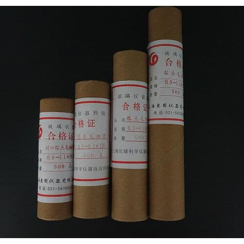 500pcs/box 80mm to 200mm Glass Melting Point Capillary Tube 0.9-1.1mm Both Open Ends