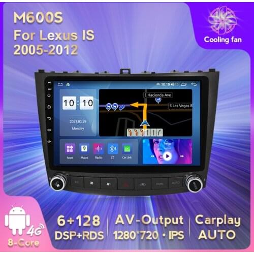 IPS HD 1280*720 Android 11 Car GPS Navigation DVD Multimedia Player for Lexus IS250 XE20 2005-2012 BT Stereo Player Carplay AUTO