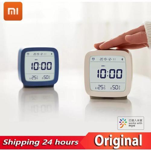 In Stock Original Xiao mi Qingping Bluetooth alarm clock temperature and humidity monitoring night light three-in-one 3 colors
