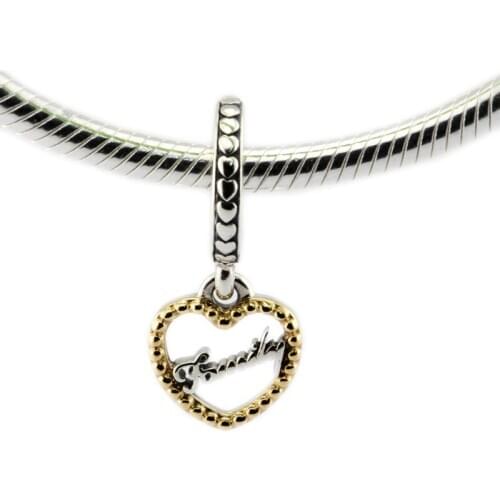 Loving Family Dangle Charm 925 Silver Original Beads For Jewelry Making For European Bracelets DIY Sterling Silver Beads