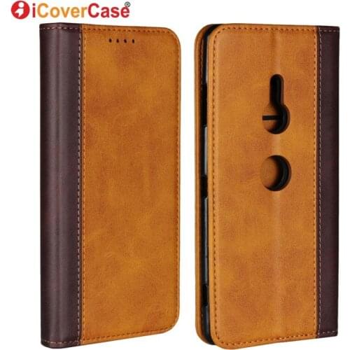 Phone Case For Sony Xperia XZ3 Wallet Business Cover Case Flip Leather Case for Sony Xperia XZ3 Case Magnetic Card Holder Coque