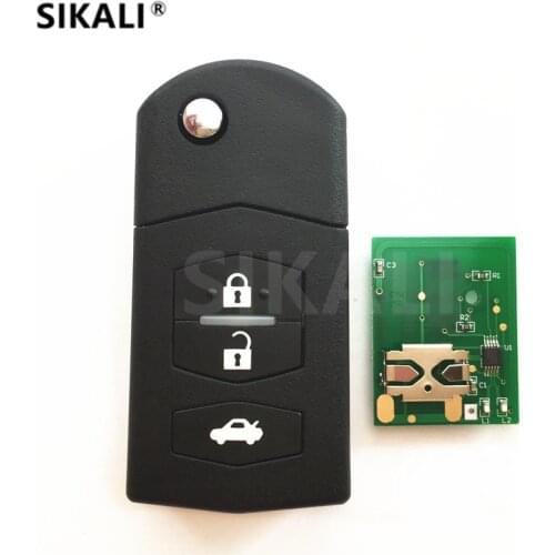 3 Buttons Remote Car Key for 5WK43409D/E/F/W, 5WK43449D/E/F, 5WK49532F HP 433MHz M2 M3 M5 M6 for Mazda