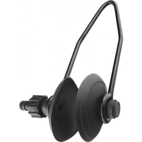 Boat Motor Flusher (Single Water Feed, Universal, Round Cup) - Black