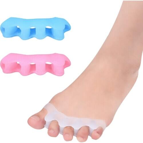 Gel Insoles Toe Separator Correction Hallux Valgus Corrector Silicone Orthopedic Hammer Separator Straightener Spreader Foot Pad