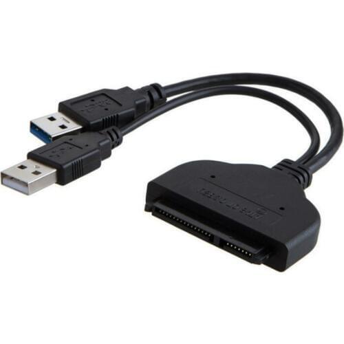 USB 3.0 or USB2.0 to SATA 22Pin Adapter Cable for 2.5 / 3.5 inch HDD External Power Hard Disk Drive Converter