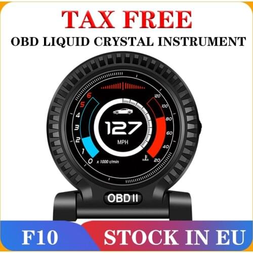 F10 Hud head-up display OBD driving computer code table portable LCD Screen head-up car monitor General PC Newest