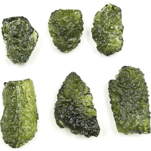 Natural Moldavit Green Czech Meteorites Mineral Specimen Raw Quartz Crystal Healing Crystal Stone DIY Jewelry Gift Home Decora