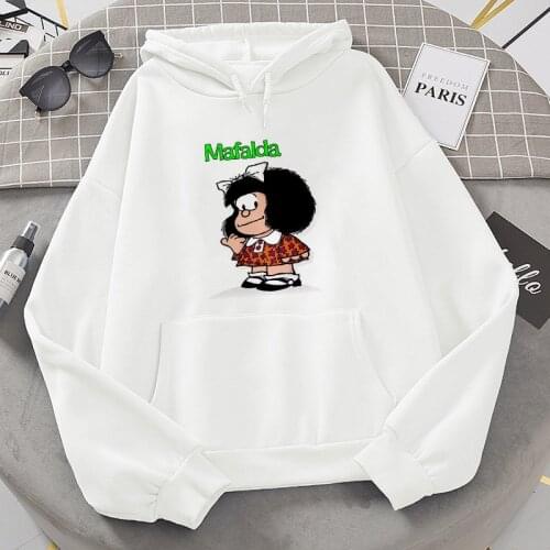 New Women Hoodies PAZ Mafalda OR QUIERO Female Hoody Sweatshirt Print Streetwear Casual Tops Harajuku Plus Size Hoodie pullover