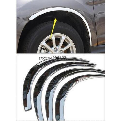 Stainless steel Auto Wheel arch trim For Mitsubishi ASX 2013-2017 ,4pcs
