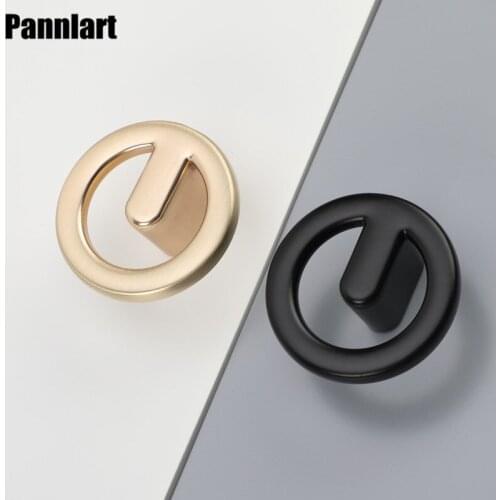 Pannlart 1 Pc Modern Simple Round Handle Brushed Copper Drawer Knobs Kitchen Cabinet Knobs Cupboard Pulls Furniture Handle