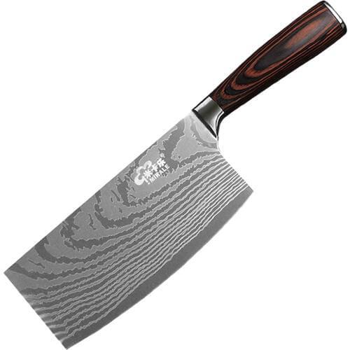 Sharp Easy Molybdenum Vanadium Steel Vegetable Knife Household Large Slice Meat Kitchen Chef Knife Pattern Knife Cleaver Slicer