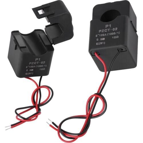 PZCT-02 Split Core Current Transformer Coil Sensor For Digital Ammeter Energy Meter Mini Split Base Current Transformer