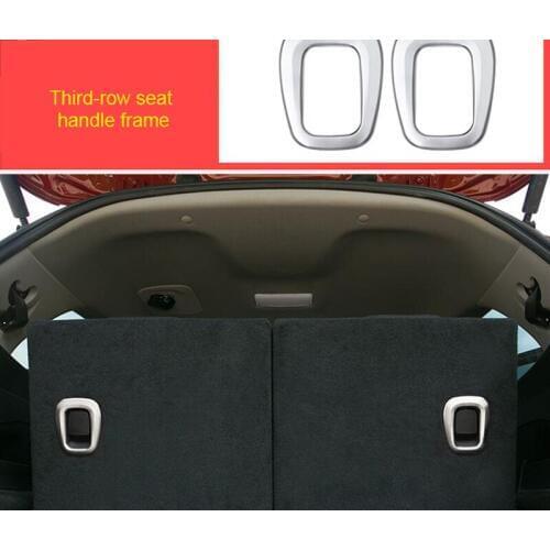 For BMW 2 series Gran tourer F46 218i 220i 2015-2019 ABS third-row seat handle frame chrome molding trim 2pcs