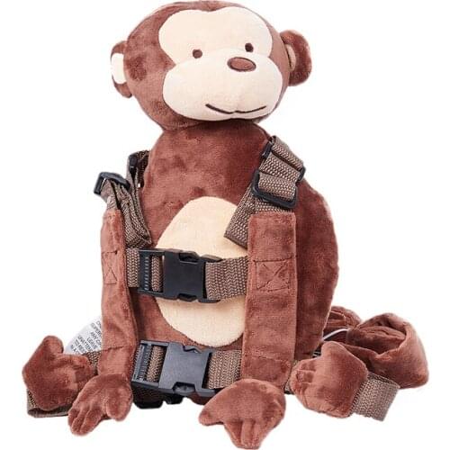 Safety Harness Leash Strap Baby Kids Toddler Walking Cosplay Backpack Reins Bag, Monkey 2