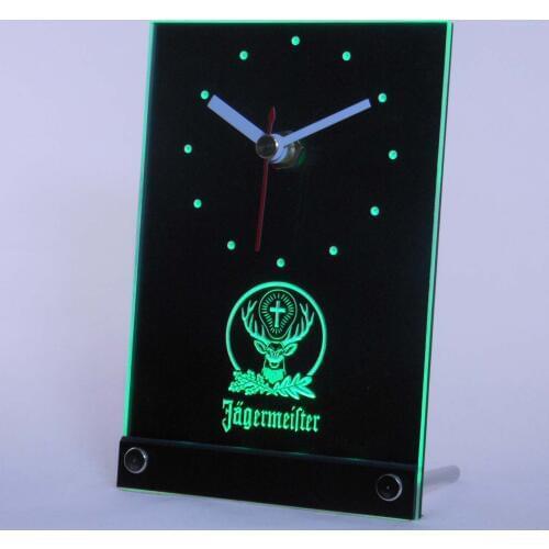 Tnc0572 Jagermeister 3D LED Table Desk Clock