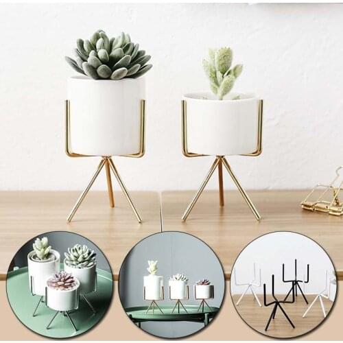 Flower Vase Nordic Style Ceramic Iron Art Vase Minimalism Flower Vases Home Decoration Plant Flowerpot Coffeehouse OfficeRoom