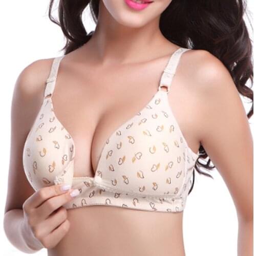 Women Breastfeeding Bra Breast Feeding Maternity Nursing Pringting Bra Mothers Clothing For Pregnant