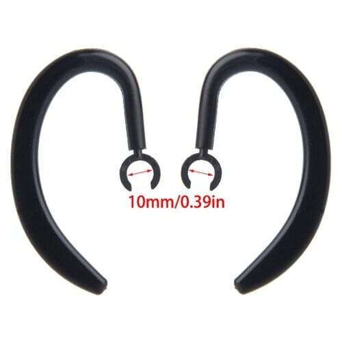 1 Pair Rubber Rotary Retractable Earhook Earloop For Bluetooth Earphone Headset