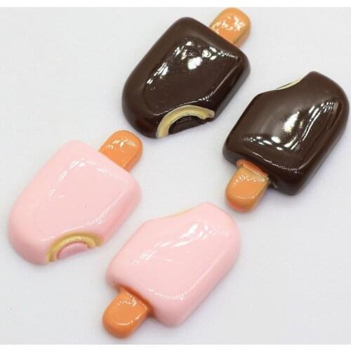 100/50pcs Resin Simulation Ice Lolly Cabochon Jewelry Making Ornament Resin Craft Summer Party Decoration Popsicle Miniatures