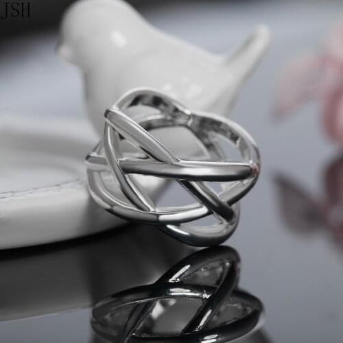 100% 925 Sterling Silver Rings for women solid cute Beautiful NOBLE hot cute noble pretty fashion Wedding Lady Ring jewelry