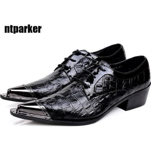 2020 New Arrival Mens Shoes Formal Leather Business Shoes Men Black Leather Dress Shoes Male Ponited Toe, Big Sizes EU38-46