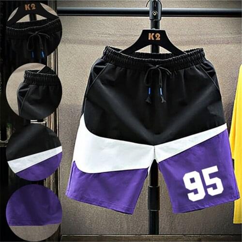 2021 Summer Fashion Mens Casual Short Pants Loose Polyester Gyms Dry Quickly Fitness Shorts Pantalones Cortos De Hombre M-4XL