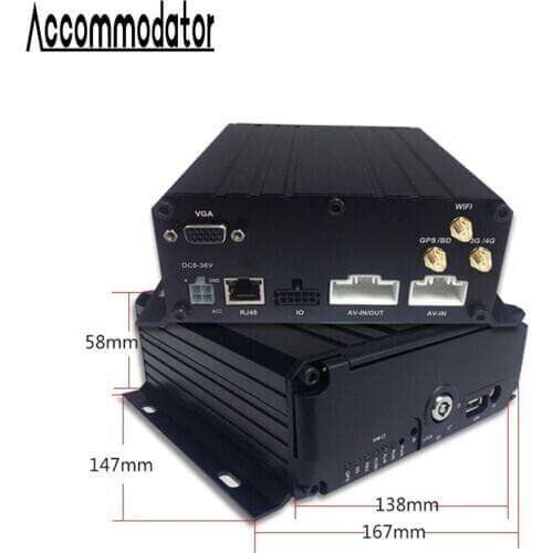 AHD 1080P 6 Channels Vehicle Car Trailer Truck Taxi School Bus SD Card HDD WiFi GPS 3G Mobile DVR