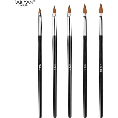 Acrylic Nail Brush Carving Flower Pen UV Gel Polish Drawing Painting Dotting Builder Brush Nail Art Manicure Tool Set