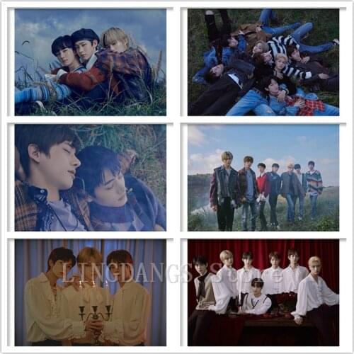5D DIY Full Drill Diamond Painting Kpop Band ENHYPEN Portrait Boys Diamond Mosaic Embroidery Cross Stitch Art Home Decor Gift