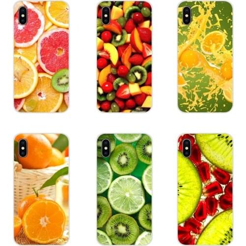 For Xiaomi Redmi 4A S2 Note 3 3S 4 4X 5 Plus 6 7 6A Pro Pocophone F1 Strawberry Orange Fruits Accessories Phone Cases Covers