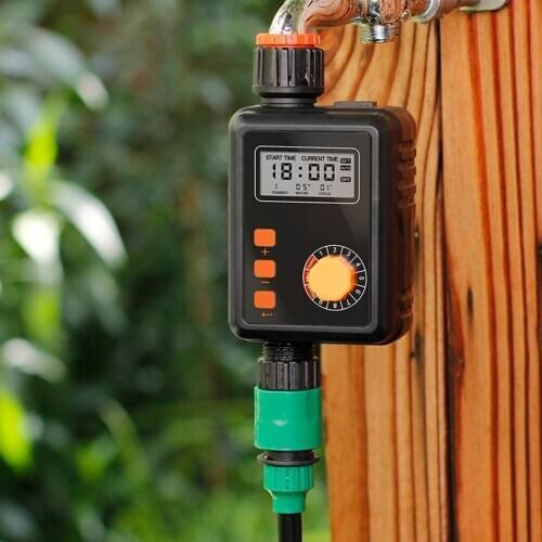 Garden Water Timer Digital Irrigation Timer Garden Yard Micro-spray Watering Device with Rain Delay Automatic Watering Device
